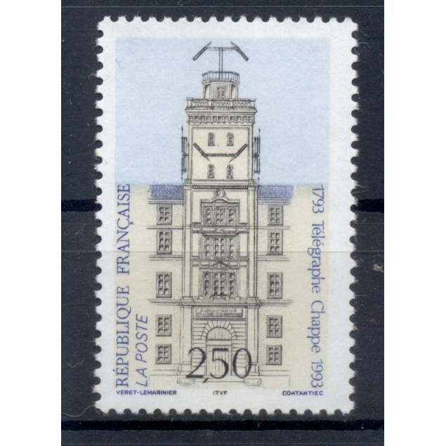 France 1993 - Y & T n. 2815 - Chappe optical telegraph (Michel n. 2961)