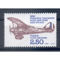 France 1980 - Y & T n. 53 air mail - First crossing Paris - New York (Michel n. 2217)