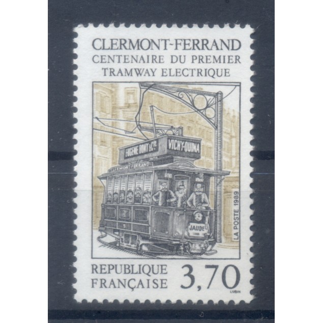France 1989 - Y & T  n. 2608 - 1er tramway électrique (Michel n. 2745)