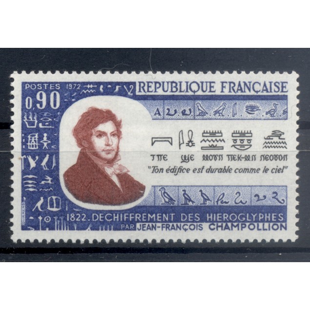 France 1972 - Y & T n. 1734 - Jean-François Champollion  (Michel n. 1811)