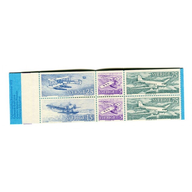 Sweden 1972 - Mi. n. MH-34 - Planes