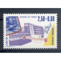 Francia  1991 - Y & T n. 2689 - Giornata del Francobollo (Michel n. 2826 b)