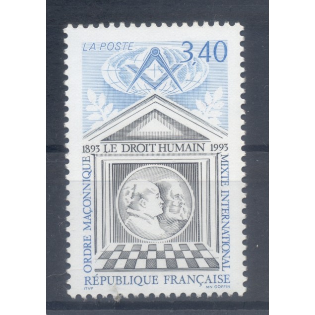 Francia  1993 - Y & T n. 2796 - "Le Droit Humain" (Michel n. 2942)
