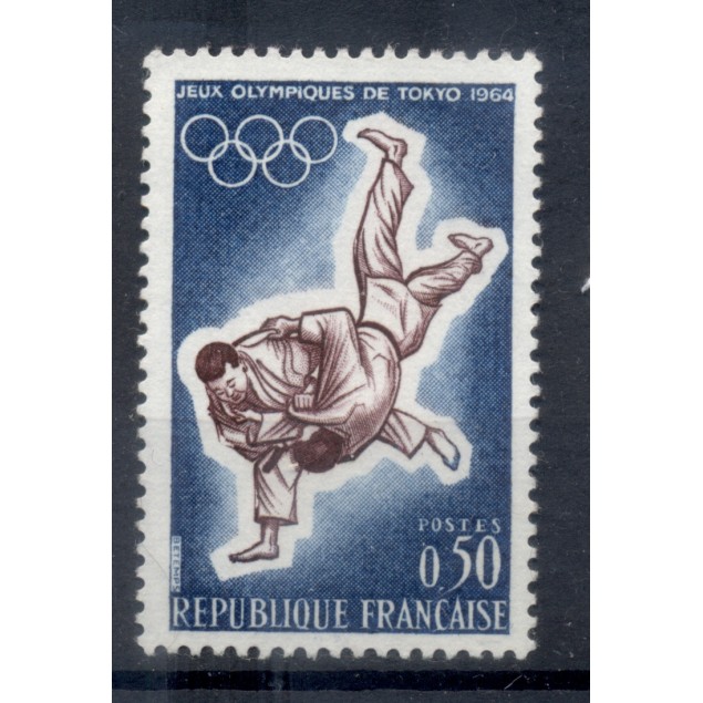 France 1964 - Y & T n. 1428 - Jeux olympiques de Tokyo  (Michel n. 1486)