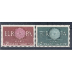 France 1960 - Y & T n. 1266/67 - Europa (Michel n. 1318/19)