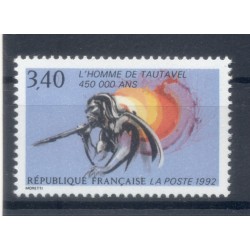 Francia  1992 - Y & T n. 2759 - Uomo di Tautavel (Michel n. 2905)