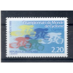 France 1989 - Y & T  n. 2590 - Championnats du monde de cyclisme (Michel n. 2721)