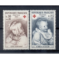 France 1965 - Y & T n. 1466/67 - For the benefit of the Red Cross (Michel n. 1532/33)