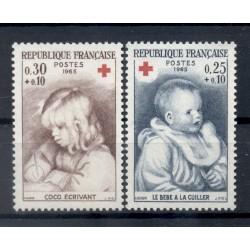 Francia  1965 - Y & T n. 1466/67 - A profitto della Croce Rossa (Michel n. 1532/33)