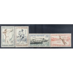France 1958 - Y & T  n. 1161/64 - Jeux traditionnels (Michel n. 1197/1200)
