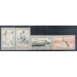 France 1958 - Y & T n. 1161/64 - Traditional games (Michel n. 1197/1200)