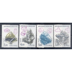 France 1986 - Y & T n. 2429/32 - Nature. Minerals (IV) (Michel n. 2562/65)