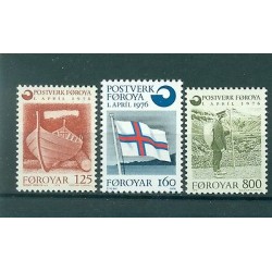 Faroe Islands 1976 - Mi. n. 21/23 - "Regional Mail Service"