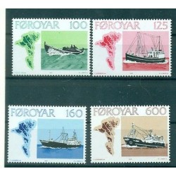 Isole Feroe 1977 - Mi. n. 24/27 - Battelli da pesca