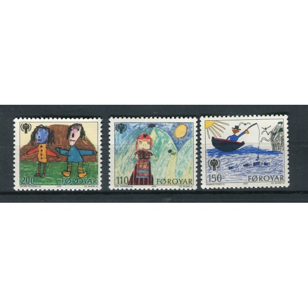 Faroe - Mi. n. 45/47 - Int.l Year of the Child