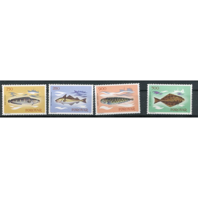 Faroe Islands 1983 - Mi. n. 86/89 - Fishes