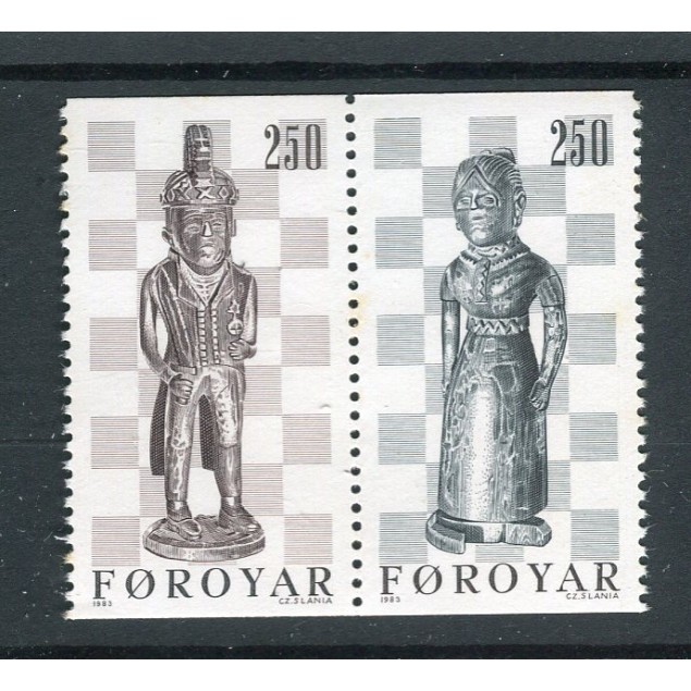 Isole Feroe 1983 - Mi. n. 82/83 - Scacchi
