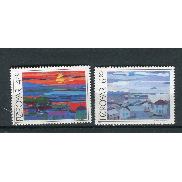 Îles Féroé 1987 - Mi. n. 160/161 - Tornshavn