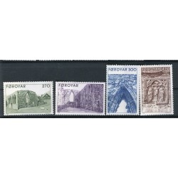 Faroe 1988 - Mi. n. 175/178 - Dom of Kirkjubour