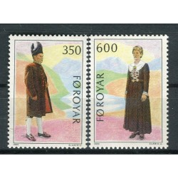 Faroe 1989 - Mi. n. 182/183 - Traditional Costumes