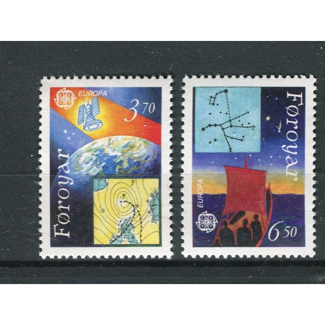 Isole Feroe 1991 - Mi. n. 215/216 - EUROPA CEPT Spazio