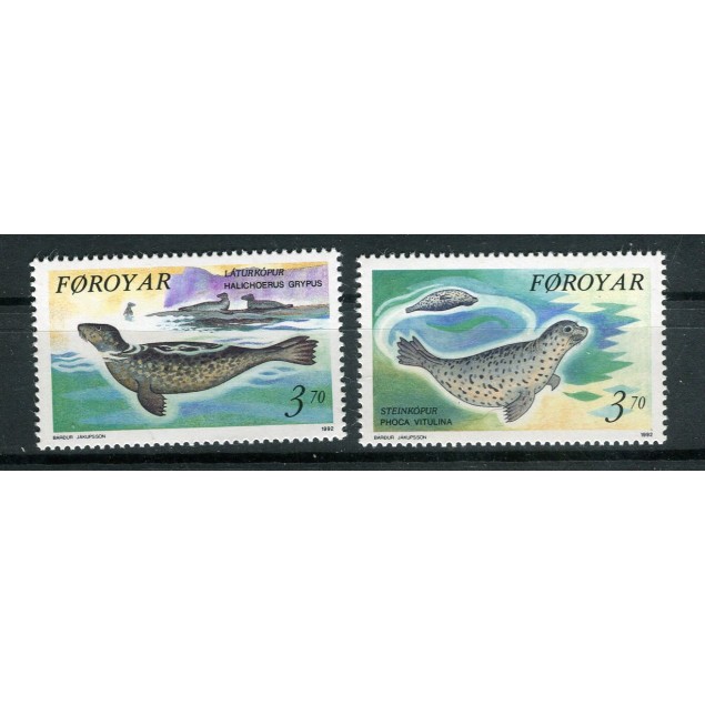 Faroe Islands 1992 - Mi. n. 235/236 - Seals