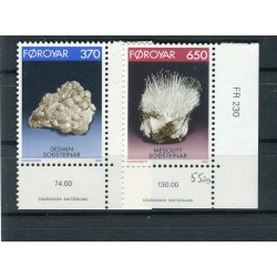 Isole Feroe 1992 - Mi. n. 237/238 - Minerali