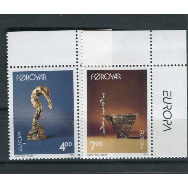 Isole Feroe 1993 - Mi. n. 2248/249 - EUROPA CEPT Arte contemporanea