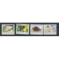 Faroe Islands 1993 - Mi. n. 252/255 - Butterflies