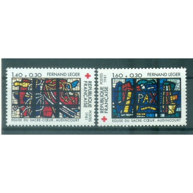 France 1981 - Y & T  n. 2175/76 - Au profit de la Croix-Rouge (Michel n. 2295/96)
