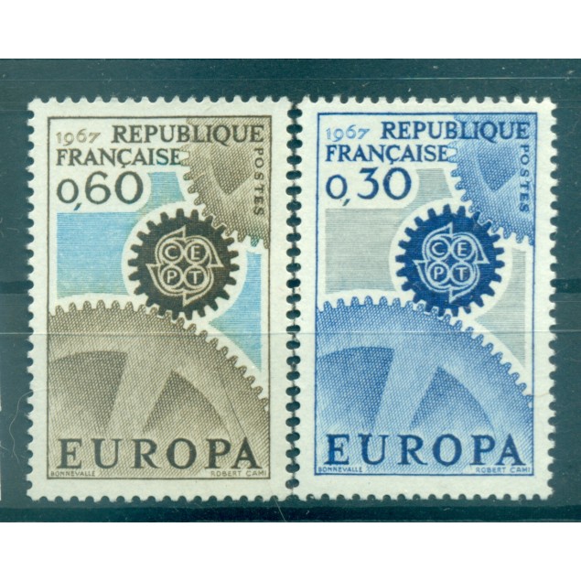 Francia 1967 - Y & T n. 1521/22 - Europa (Michel n. 1578/79)