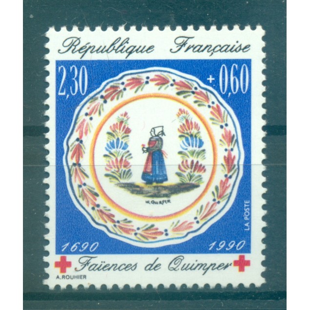 France 1990 - Y & T  n. 2646 - Au profit de la Croix-Rouge (Michel n.2773 A)