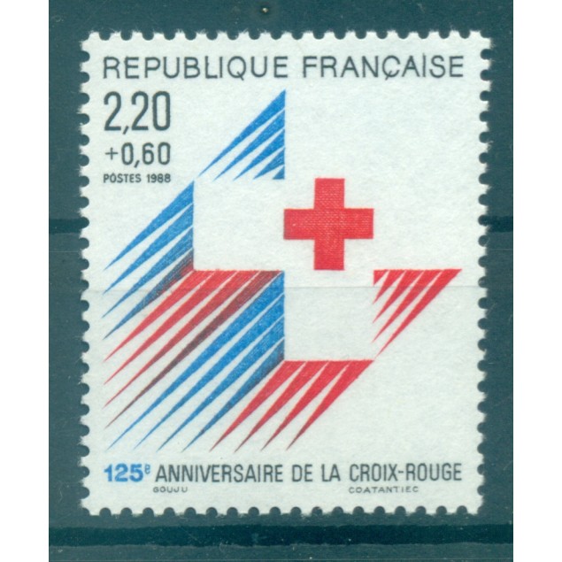France 1988 - Y & T  n. 2555 - Au profit de la Croix-Rouge (Michel n. 2692 A)