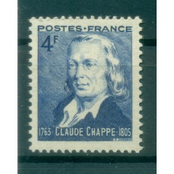 Francia  1943 - Y & T n. 619 - Claude Chappe (Michel n. 630)