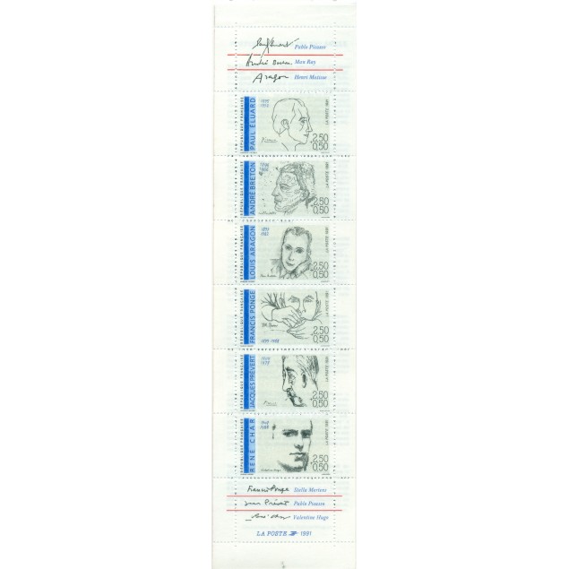 France 1991 - Y & T n. BC2687 - Famous personalities (Michel n. MH 23)