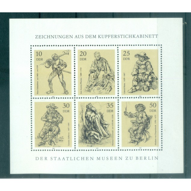 Germania - RDT 1978 - Y& T n. 2014/19 - Incisioni su rame (Michel n. 2347/52)