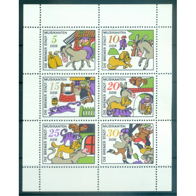 Germany - GDR 1971 - Y & T n. 1407/12 - Fairy Tales (Michel n. 1717/22)