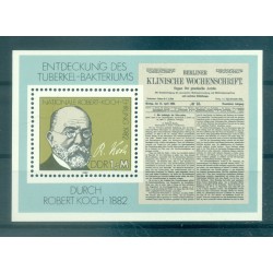 Allemagne - RDA 1982 - Y & T feuillet n. 65 - Robert Koch (Michel feuillet n. 67)