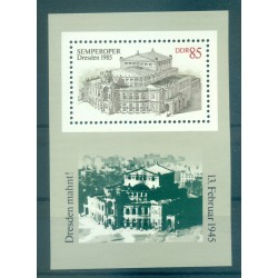 Allemagne - RDA 1985 - Y & T feuillet n. 79 - Semperoper (Michel feuillet n. 80)