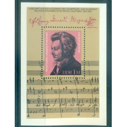 Allemagne - RDA 1981 - Y & T feuillet n. 60 - Wolfgang Amadeus Mozart (Michel n. 62)