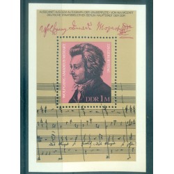 Germany - GDR 1981 - Y & T sheet n. 60 - Wolfgang Amadeus Mozart (Michel n. 62)