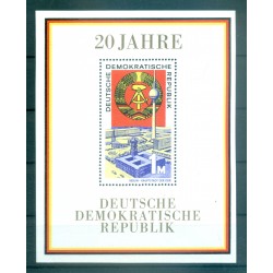 Allemagne - RDA 1969 - Y & T feuillet n. 24 - République Démocratique Allemande (Michel feuillet n. 28)
