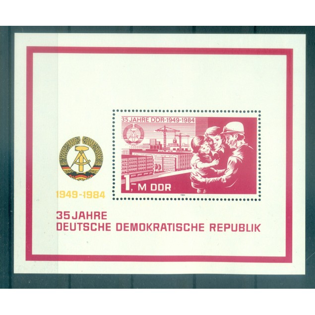 Allemagne - RDA 1984 - Y & T feuillet n. 76 - République Démocratique Allemande (Michel feuillet n. 78)