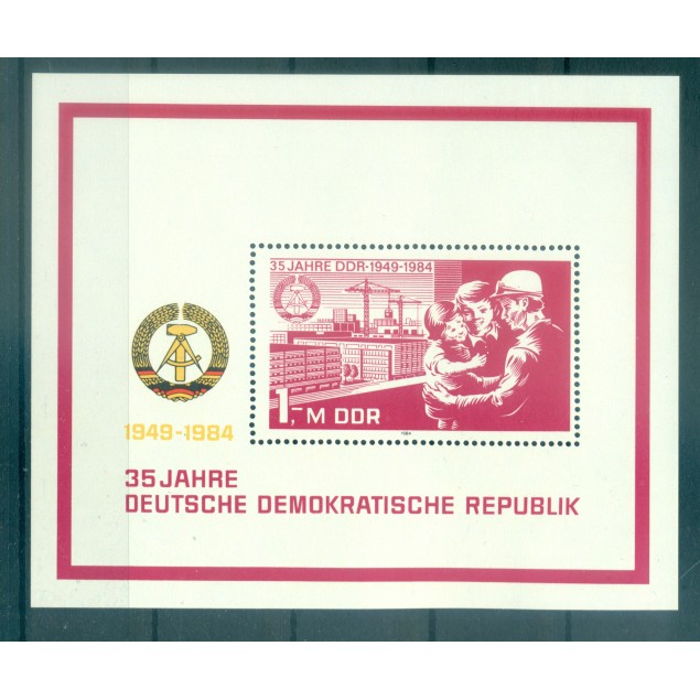 Germany - GDR 1984 - Y & T sheet n. 76 - German Democratic Republic (Michel sheet n. 78)