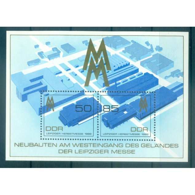 Germany - GDR 1989 - Y & T sheet n. 98 - Leipzig Fall Fair (Michel sheet n. 99)
