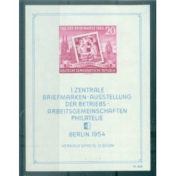 Germany - GDR 1954 - Y & T sheet n. 4 - Stamp Day (Michel n. 10 X II)