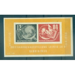 Germania - RDT 1950 - Y& T foglietto n. 1 - DEBRIA (Michel n. 7)