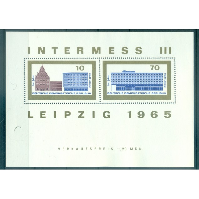 Germania - RDT 1965 - Y& T foglietti n. 18/19 - Intermess III (Michel foglietti n. 23/24)