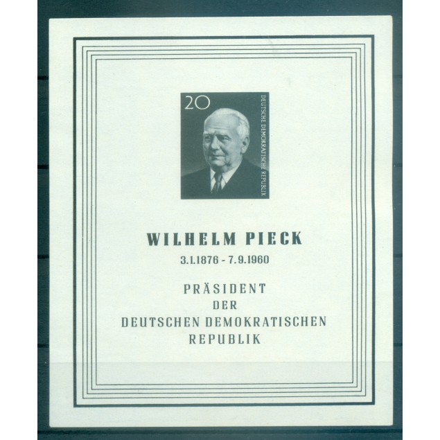 Germany - GDR 1960 - Y & T sheet n. 10 - Wilhelm Pieck (Michel sheet n. 16)