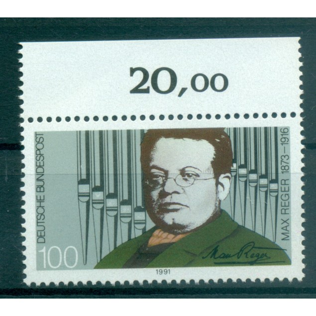 Germania 1991 - Michel n. 1529 - Max Reger (Y & T n. 1361)